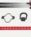 Heavy Duty Drill Hanger Hook For Impact Drills And Drivers, Garage Tool Organizer And Storage Rack components in red and black