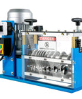 Automatic Wire Stripping Machine With 370W Motor Delivers Fast Copper Cable Stripping From 0.06 Inch To 1.5 Inch Up To 98 Feet Per Minute 11 Channels 10 Blades Ideal For Scrap Recycling And Save You Time On Cable Prep, front view with control panel.