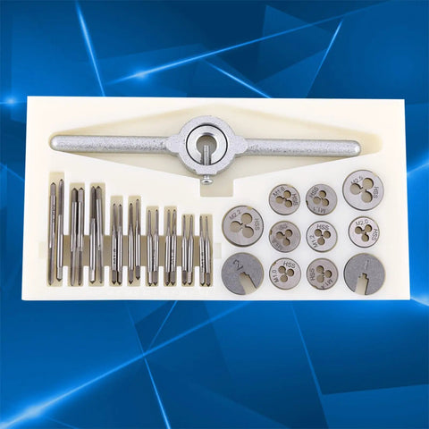 Pro Grade Beast Mode High Speed Steel Tap And Die Set With Wrench 30 Piece Thread Repair Kit For Hand Tapping Built Heavy Duty For Internal And External Threads Today, HSS taps and dies in storage tray