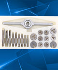 Grab The Ultimate Jiawu Tapping And Die Set For Your Shop. This 30 Piece High Speed Steel Kit Handles Internal And External Threads Like A Boss. Perfect For Machining Projects, Repairs, And DIY Builds Without Breaking The Bank Or Losing Quality On. 30-piece HSS metric tap and die set with handles