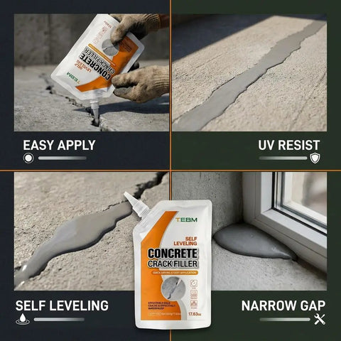 Kickass Concrete Crack Filler And Heavy Duty Equipment Base Grout That Absorbs Motor Vibrations And Locks Down Generators Hvac Pads Plus Sump Pit Anchors For Extreme Reliability applied to narrow gap in concrete.