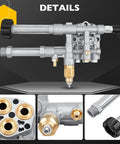 Beefed Up Complete Pump Head With Unloader And Thermal Relief Valve For Pressure Washer Replacement Kit Fits SRMW2.3G28 And SRMW2.4G28 Delivers