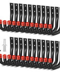 24 Pack Heavy Duty Garage Hooks With EVA Pads 3.5 Inch Wall Mount Hooks 100 Lbs Capacity Perfect For Hanging Bikes Kayaks Ladders Chairs Paddle Boards Snowboards And More In Your Workshop Or Garage