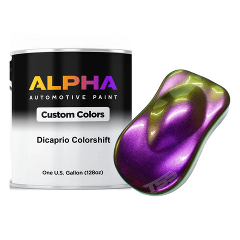 Top Shelf Colorshift Auto Paint Basecoat Midcoat One Gallon Kit With Medium Reducer Ready To Spray For Custom Builds And Hot Rods Delivering A Killer Gray Based Chameleon Pearl Finish That Adds Serious Sauce To Any Vehicle Or Track Beater with gallon can and color sample