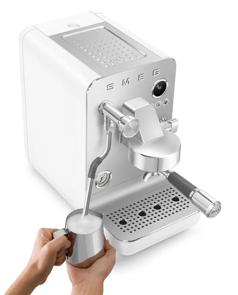 Semi Pro Home Espresso Machine With 15 Bar Pump Triple Thermoblock Heating 58mm Portafilter Steam Wand And Made In Italy Craftsmanship In White