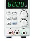 Front panel of Variable DC Power Supply For Bench Use With 32V 6A Output OVP OCP OTP Protection 4 Digit LED Display controls shown