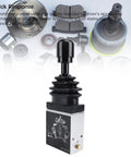 Proportional Dump Truck Valve With Three Holes And Two Working Positions, PTO Switch shown in close-up with gear components