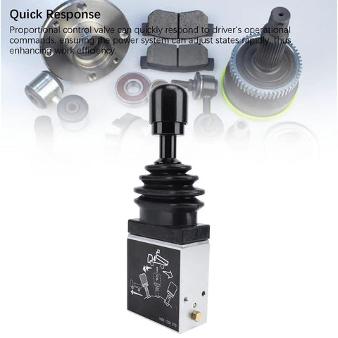 Proportional Dump Truck Valve With Three Holes And Two Working Positions, PTO Switch shown in close-up with gear components