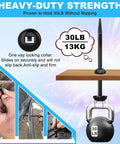 Heavy Duty Car Fastener Kit No Hassle With 50Pcs Nylon Universal Cable Tie Buckles And Self Locking Zip Ties Pin And Button Upgraded Automotive Zipper Clips Dome Top Design For Bumpers Fender Liners Door Panels And Trim shown with 30lb weight
