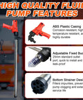 Tough As Nails 2480W Electric Fuel Transfer Pump For Diesel And Motor Oil, 110V 13000Rpm barrel pump with ABS casing and strainer.