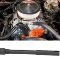 Rock Solid Steel Engine Oil Pump Drive Shaft For Small Block Chevy 283 302 327 350 5.7L shown with engine components.