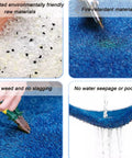 Installation and materials of Durable Synthetic Grass Turf Mat For Indoor Outdoor Use With Drainage Holes Low Maintenance Lawn Look