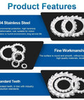 Product Features of Heavy Duty 500 Piece External Tooth Star Lock Washer Set Stainless Steel For M3 M4 M5 M6 M8 Built To Last With High Clamping Power