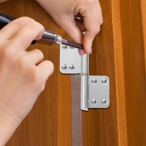 4 Pack Aluminum Alloy Heavy Duty Lift Off Door Hinges For Bathroom And Toilet Doors, Detachable Flag Hinges installation