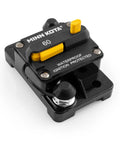 60 Amp Marine Grade Trolling Motor Circuit Breaker With Manual Reset And Push To Trip Power Cutoff, Dual Function Protection For Boats