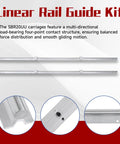 SBR20 2200mm Linear Rail Guide Kit With 2 Rails And 4 SBR20UU Carriages, Fully Supported 20mm Shaft, CNC And 3D Printer Upgrade