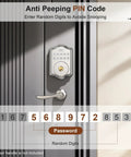 Keyless Entry Door Lock With Code And Voice Guidance Electronic Keypad Deadbolt Auto Lock Anti Peep Password Easy To Install