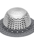 Hair Catcher For Tub And Shower Drains, Dome Shaped Drain Protector That Fits Pop Up And Regular Drains, No Fuss, Stainless Steel