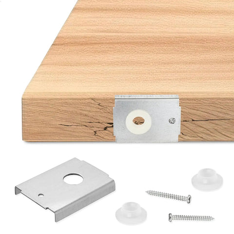 Six Pack Bifold Door Repair Brackets With Washers And Screws Heavy Duty Metal Hardware Kit For One And Three Eighths Inch Folding Pocket Closet Panels In Silver