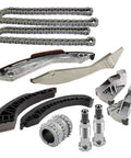 Premium Timing Chain Tensioner Rail Kit Made For BMW 540i 750i X5 Models E60 E65 E66 E70 With N62 4.4 4.8 Engines High Strength Alloy Build That Lasts And Keeps Your Ride Rocking Smoothly. timing chain kit with rails, guides, and tensioners for BMW N62 engine