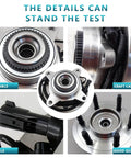 Front Wheel Bearing Hub Assembly 515119 For 2009 2010 Ford F-150 4WD 2 Pack Front Left And Right with ABS Sensor