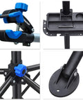 Close-up of Beast Bicycle Repair Stand With Telescopic Arm Adjustable Height From Fifty Two To Seventy Five Inches 360 Degree Clamp