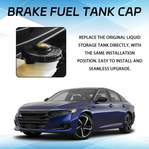 Brake Fluid Cap Replacement For Honda Cars Including Accord Civic S2000 Fit HRV CRV Hybrid CRZ Element And More Plug And Play Master Cylinder Fluid Reservoir Cap Fits Most Generations