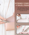 Go-To Facial Hair Remover For Women With Built-In Light And Stainless Steel Blade being placed in a purse