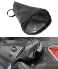 Heavy Duty Magnetic EV Charger Cover Built Like A Tank To Shield Your Electric Ride From Grit And Downpours Sealed All Weather Port Guard With Beefy Magnets In Durable Matte Black, displayed on EV charging port.