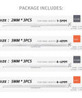 Invisible Silicone Ring Size Adjusters Kit With Four Size Options, 12 Pack, Clear Clip On Guards Fitter Resizer For Loose Rings