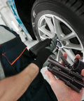 Heavy Duty Pneumatic Air Hammer Kit With Stainless Steel Rivet Tool And Chisel Bits For Smooth Automotive Repair And Rough Work Environments used on car wheel