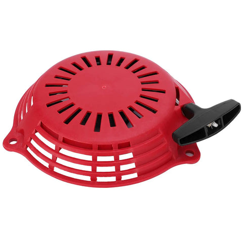 Durable PVC Manual Pull Start Assembly For Garden Tools And Industrial Equipment Tough Replacement Part For GCV160 Engine Pull Starter Easy Fit And Built To Last Performance red housing with black handle