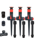 Multi-Adjustable Flex Design Garden Sprinkler With Extension Set For DIY Gardeners, No-Hassle Setup, Fully Adjustable Heads