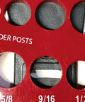 Image showing size gauge for Pair Left And Right Universal Long Pedal Straps For Stationary Bikes, fits 9/16 inch pedals.