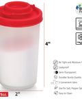 Moisture Proof Salt And Pepper Shaker Set For Camping Picnics Travel Outdoors Kitchen Lunch Boxes transparent shaker
