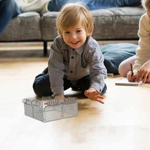 Slick Light Gray Plastic Miniature Fence Kit With Dead Simple Snap Together Design For Farm Diorama And Prison Model Builds A Top Notch Diy Playset That Snaps Right In Around Minis And Blocks For Rad Build Moments, child playing with fence