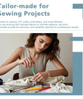 Woman using tool from Ultimate All In One Seam Ripper Kit For Sewing And Crafting Enthusiasts Includes 3 Large And 3 Small Seam Rippers