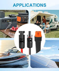 10 AWG Solar To XT60i Extension Cable 25ft Beefed Up Heavy Duty Wire for Portable Power Stations and RVs