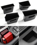 4 Piece Mazda 3 CX30 Door Grab Handle Set With Armrest Cover And Storage Organizer Tray Slick Fit Left Hand Drive