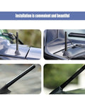 Short Carbon Fiber Car Antenna Mast 4.7 Inch Replacement with 6mm Thread Adapter on various car models