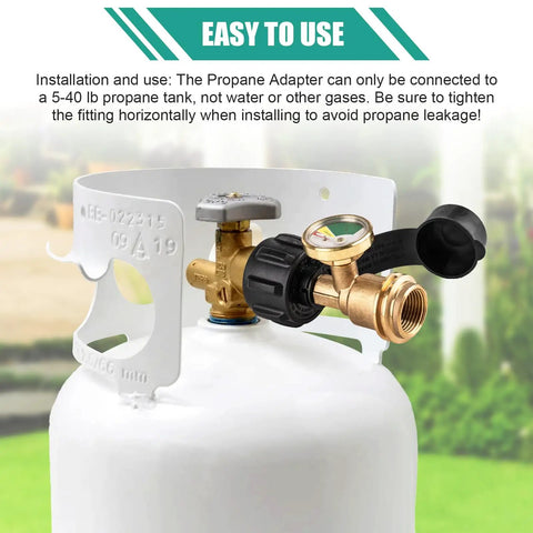 Propane Tank Gauge Level Indicator For 5 To 40 Lb Tanks 2 Pack QCC1 Type 1 Compatible Fits Grills Heaters Camp Stoves And Appliances Easy Install Real Time Fuel Readout So You Never Run Dry on a 5-40 lb tank
