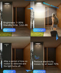 Smart Outdoor LED Flood Light With Motion Sensor, 40W, 4000LM illuminating entrance with brightness settings and motion detection
