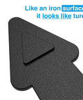Level Up Your Garage With These Badass Magnetic Door Hardware Sets Featuring Four Classic Faux Hinges And Two Sleek Handles Heavy Duty Magnets Grip Steel Like Glue Weather Ready Zero Assembly Required. Close-up of textured black magnetic hinge.