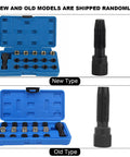 Premium Carbon Steel Thread Repair Kit For M14x1.25 And M16x1.25 Restores Damaged Bolts With Tough Tools Portable Design That Makes Fixing Stripped Threads No Big Deal For Your Garage Or Roadside Jobs, blue case and tap set