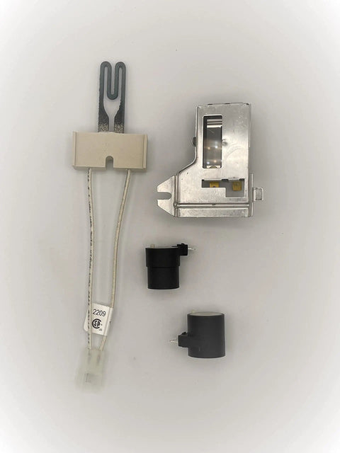 Gas Valve Coils And Flame Sensor Kit For Whirlpool Kenmore Maytag Frigidaire Dryers With 338906 279834 Heat Sensor Includes Igniter