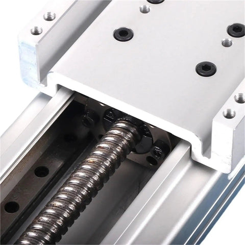 Close-up of Beefy 100mm Wide Fully Enclosed Linear Guide Module With 1605 Ballscrew Set and MGN12C Blocks