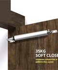 Pneumatic Automatic Door Closer 35KG Heavy Duty Door Hardware with Positioning on wooden door