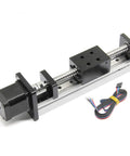 100mm Travel Linear Stage Actuator With SFU1204 Ball Screw And Square Rails, NEMA17 Stepper Motor, DIY CNC Router Kit