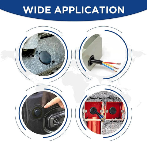 Application examples of 205 Piece Assorted Waterproof Rubber Wire Grommet Kit For Automotive Panels And Electrical Enclosures in various settings.