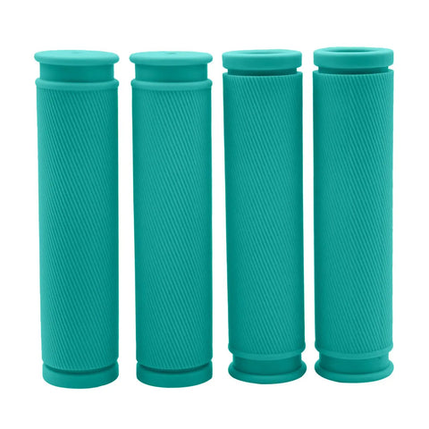 2 Pairs Soft Anti Slip Bike Handlebar Grips For MTB BMX Universal Fit 130Mm Length 22Mm Diameter Comfortable Rubber TPR Grips